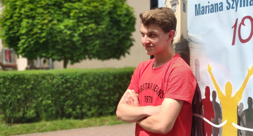 Na zdjęciu Hubert Antoński, uczeń I LO w Radomsku