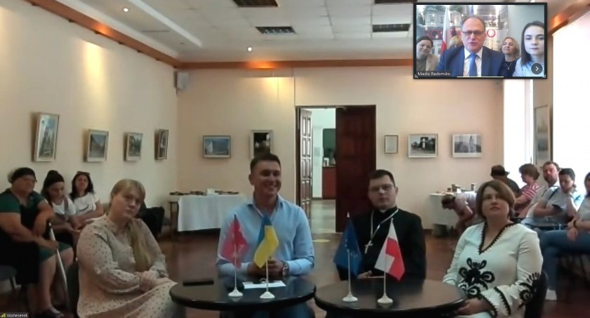 Na zdjęciu wideokonferencja - fot. UM Radomsko