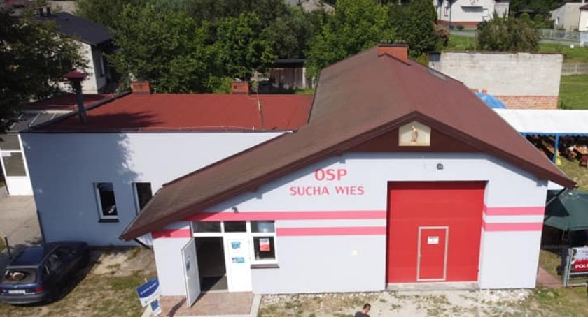 Na zdjęciu: remiza OSP Sucha Wieś. Fot. OSP Sucha Wieś/archiwum. 