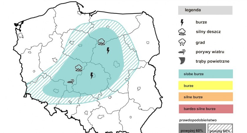Na zdjęciu: grafika z symulacją IMGW-PIB Meteorologicznych. 
