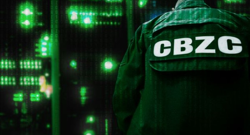Na zdjęciu: skrót - Centralne Biuro Zwalczania Cyberprzestępczości.