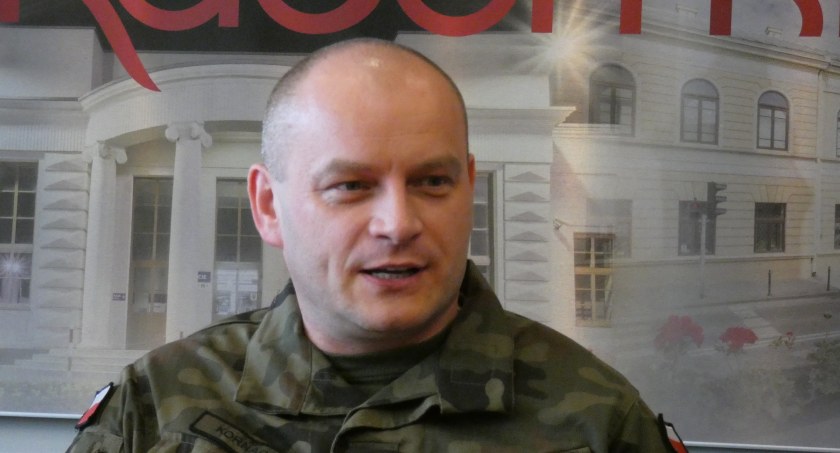 Na zdjęciu: mjr Przemysław Kornacki. 