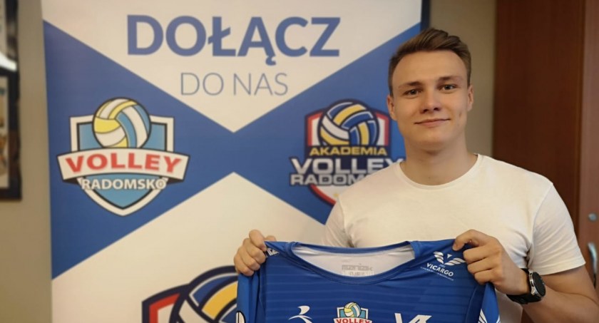 Na zdjęciu Mateusz Gil w METPRIM VOLLEY będzie występował z numerem 96