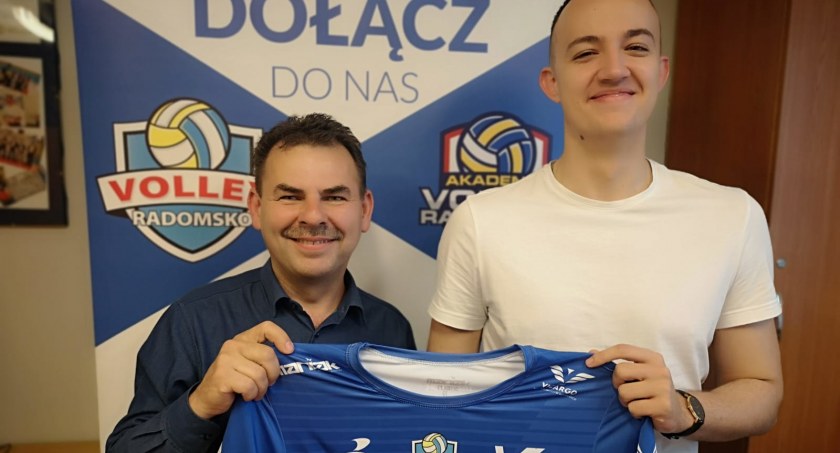Mirosław Dratwiński z Volley Radomsko i Wiktor Grabałowski