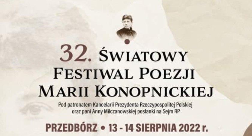 Zaprasza Miejski Dom Kultury w Przedborzu. Zdjęcie: plakat 32. Festiwalu. 