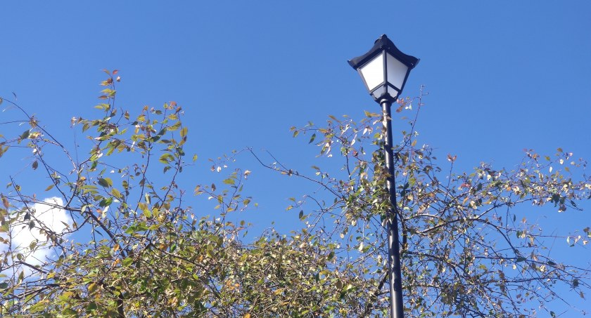 Nowe latarnie na parkingu przy Przedborskiej