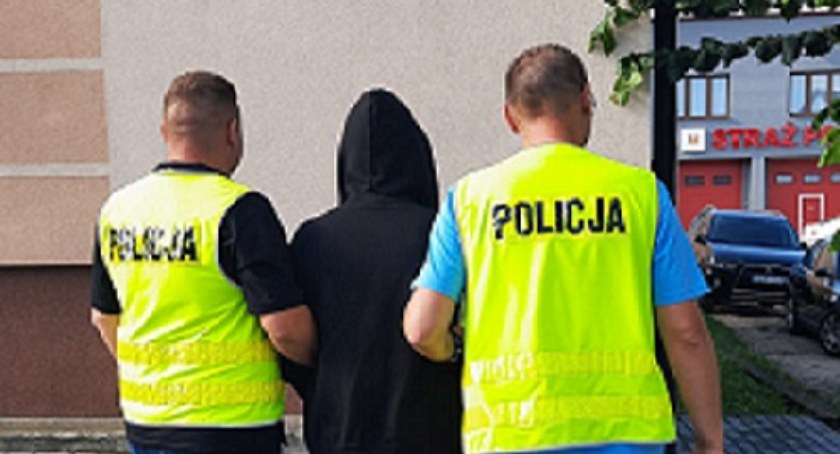 Na zdjęciu jeden z zatrzymanych złodziei - fot. KPP Radomsko