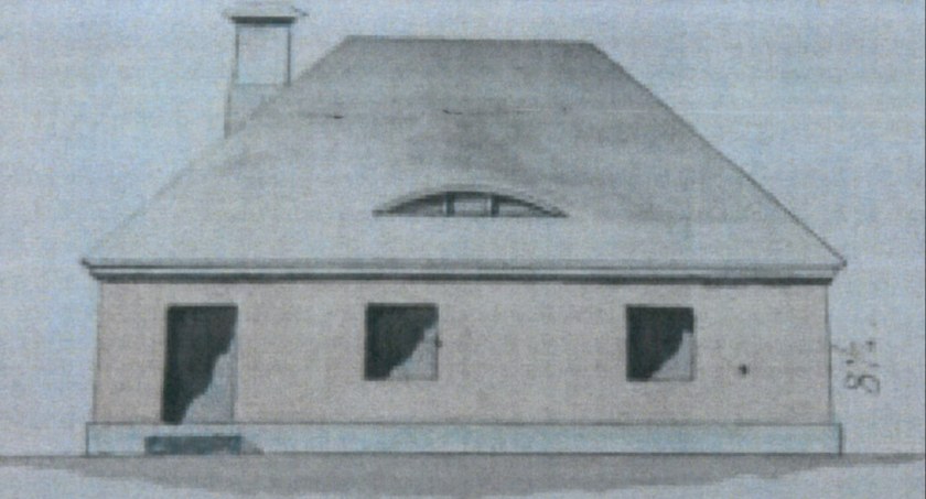 Na zdjęciu karczma z planu budowlanego z I połowy XIX w. ze zbiorów Archiwum Archidiecezjalnego  w Częstochowie