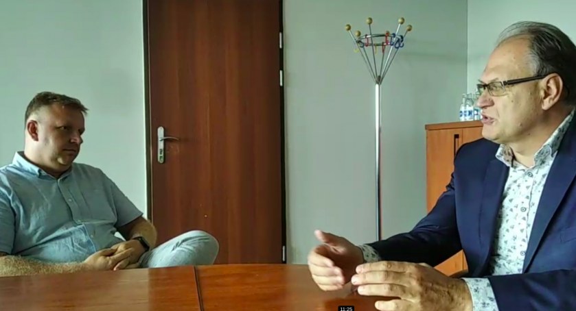 Łukasz Więcek rozmawiał z prezydentem Jarosławem Ferencem. 