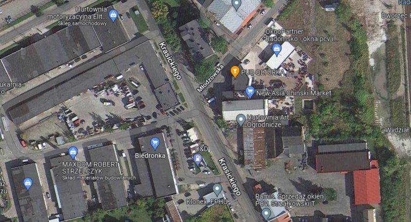 Na zdjęciu zrzut z Google Maps miejsca, w którym doszło do potrącenia