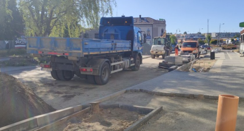 Na zdjęciu prace remontowe na Żeromskiego 