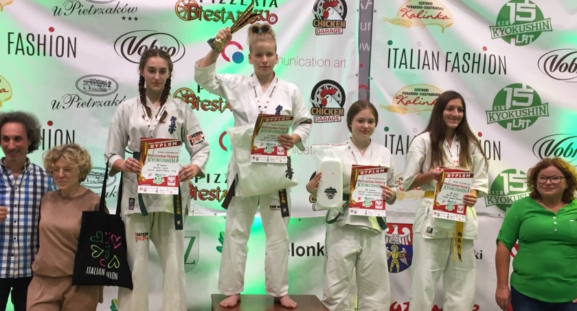 Na zdjęciu uczestnicy Mistrzostw Polski PZK Kyokushin