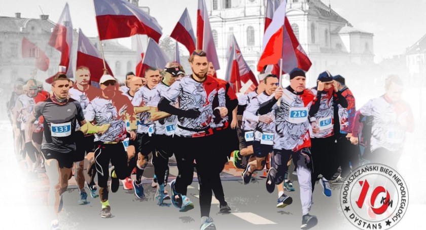 Na zdjęciu fragment plakatu Radomszczańskiego Biegu Niepodległości