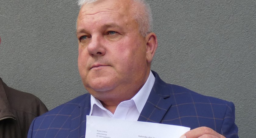 Na zdjęciu radny Arkadiusz Ciach