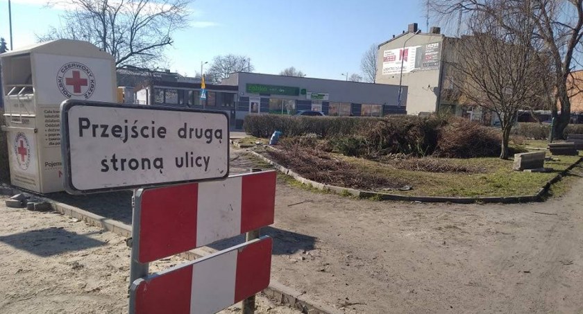 Na zdjęciu prace na Żeromskiego