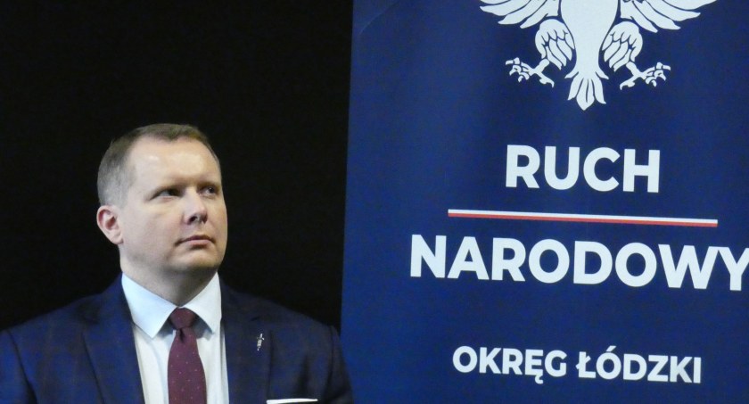 Na zdjęciu poseł Krystian Kamiński na spotkaniu w MDK