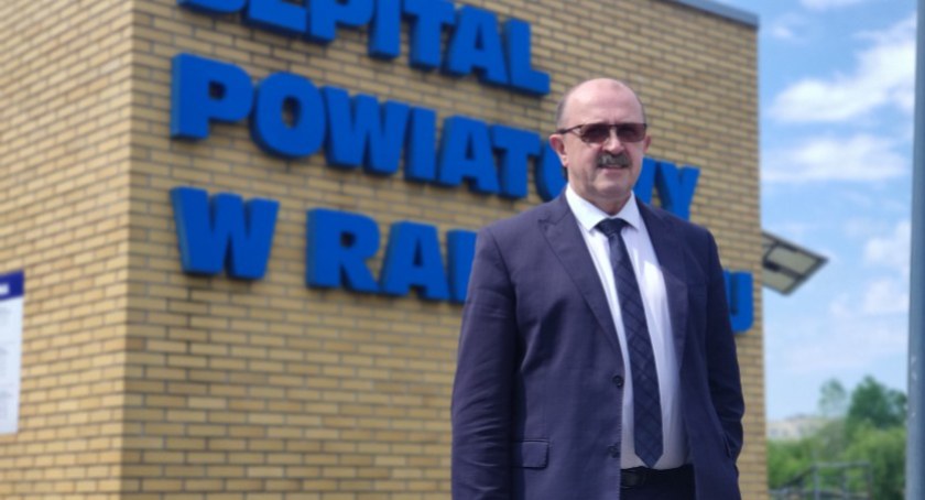 Na zdjęciu obecny Szpitala Powiatowego Piotr Kagankiewicz