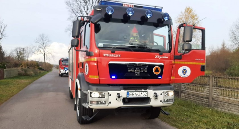 Wóz OSP Kamieńsk w Gałkowicach Starych - fot. OSP Kamieńsk/Facebook