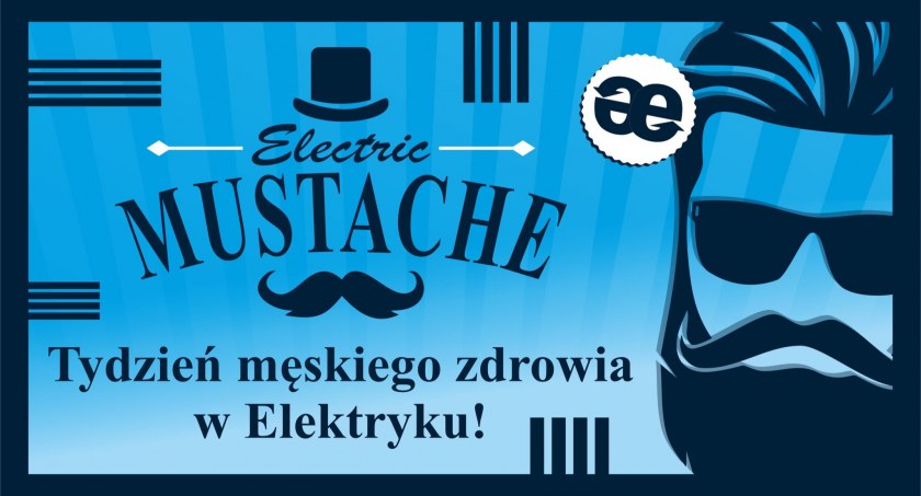 Na zdjęciu grafika promująca akcję Electric Mustache