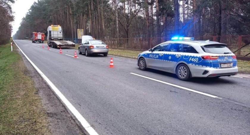 Na zdjęciu miejsce wypadku - fot. KPP Radomsko