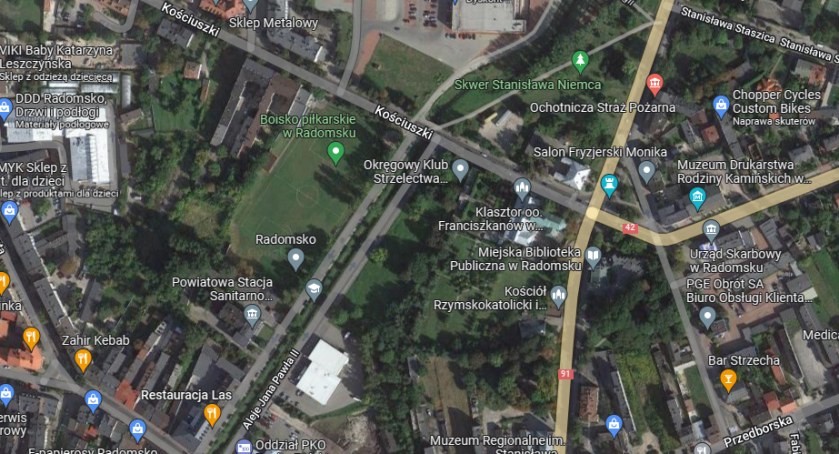 Na zdjęciu zrzut ekranu z Google Maps