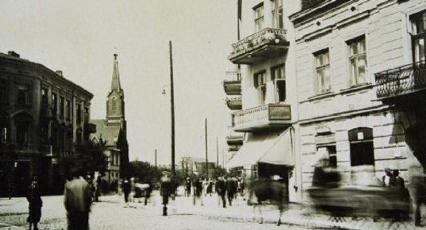 Na zdjęciu: ul. Reymonta, Radomsko przed II wojną światową