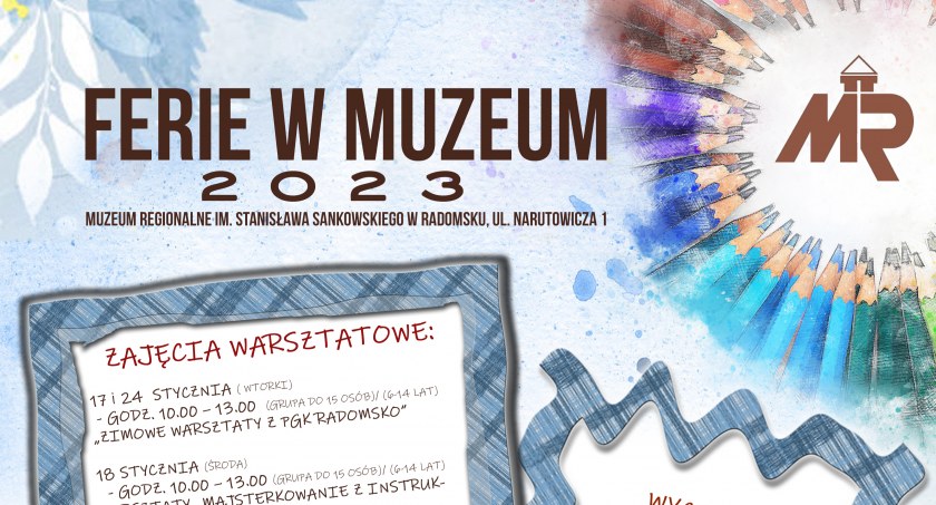 Na zdjęciu plakat muzeum