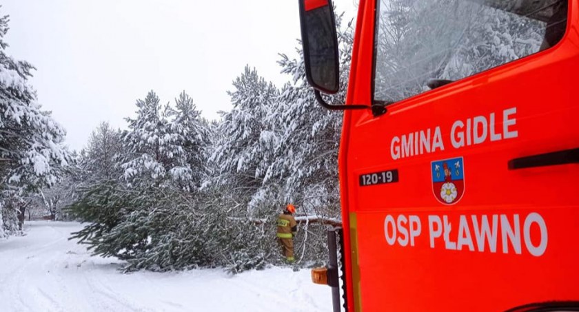 Na zdjęciu wóz OSP Pławno - fot. Facebook/OSP Pławno