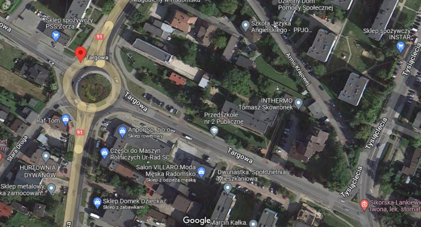 Na zdjęciu zrzut ekranu z Google Maps