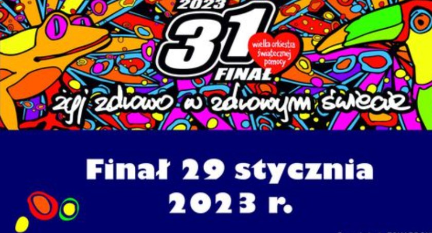 Na zdjęciu plakat promujący WOŚP - fot. Facebook/MDK radomsko
