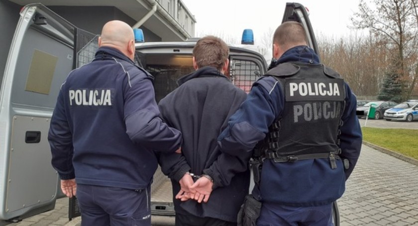 Na zdjęciu zatrzymany 33-latek - fot. KPP Radomsko