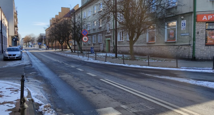 Na zdjęciu ulica Prymasa Wyszyńskiego