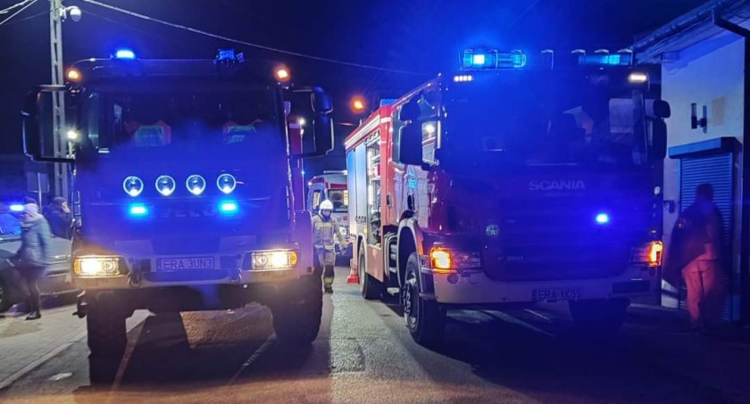 Na zdjęciu straż podczas akcji w Lgocie Wielkiej - fot. Facebook/OSP Lgota Wielka 