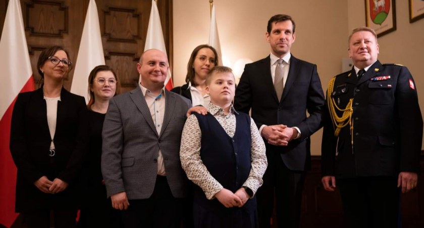 Na zdjęciu Miłosz Kwaśniak w UW w Łodzi - fot. Facebook 