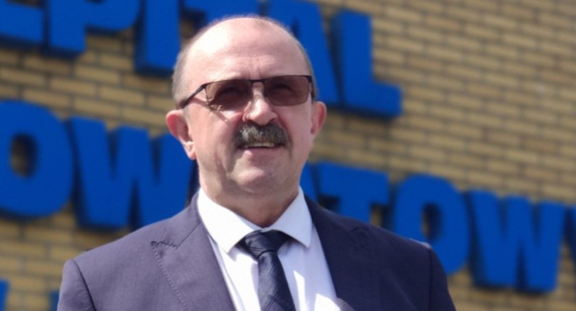 Na zdjęciu dyrektor szpitala Piotr Kagankiewicz