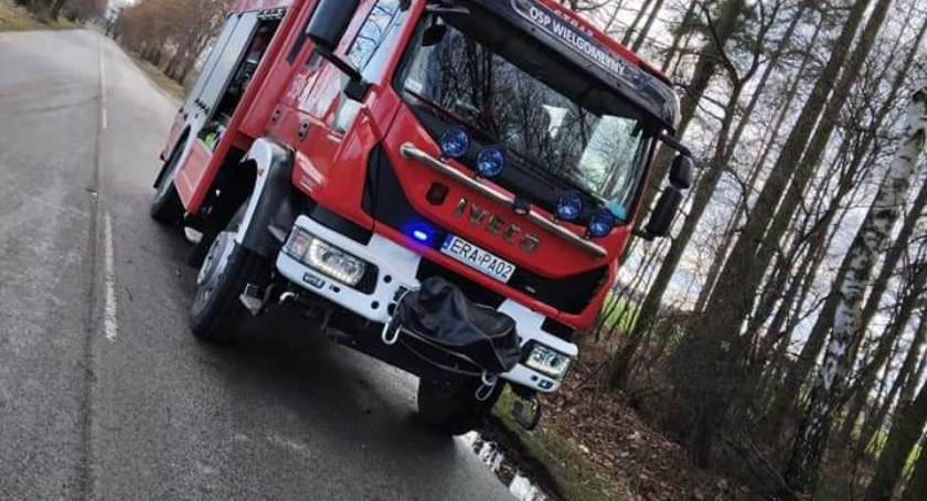 Na zdjęciu wóz bojowy OSP Wielgomłyny, fot. Facebook 