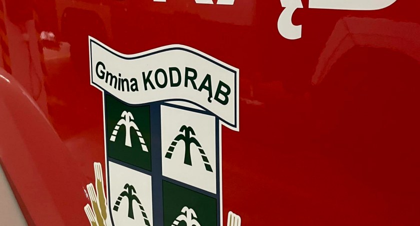 Na zdjęciu wóz OSP Kodrąb, fot. Facebook