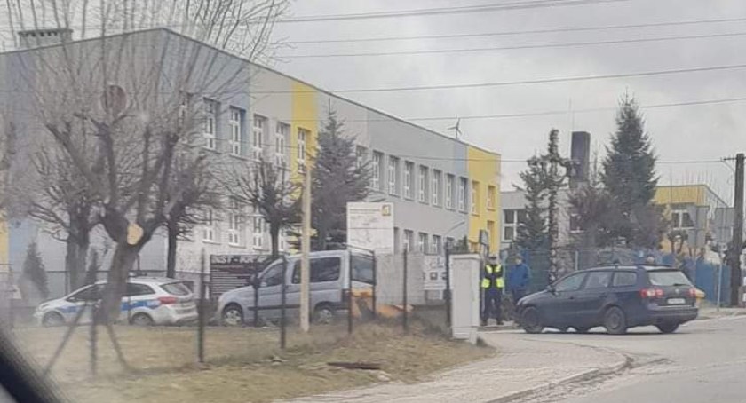 Na zdjęciu kolizja w Dobryszycach, fot. Facebook