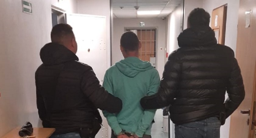 Na zdjęciu zatrzymany 39-latek, fot. KPP Radomsko