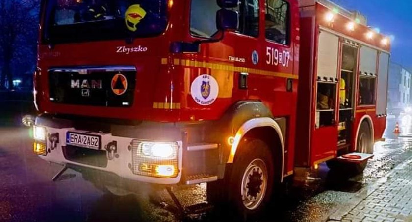 Na zdjęciu wóz strażacki OSP Kamieńsk, fot. Facebook 