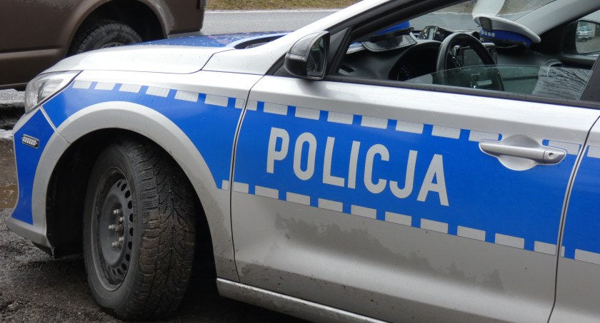 Na zdjęciu radiowóz KPP Radomsko
