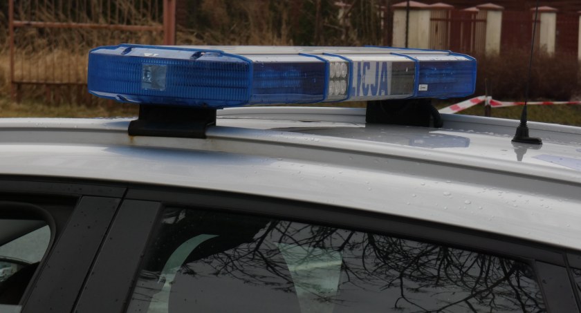Na zdjęciu radiowóz KPP Radomsko