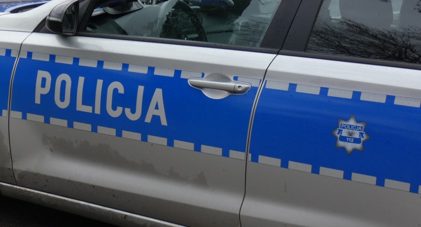 Na zdjęciu radiowóz KPP Radomsko