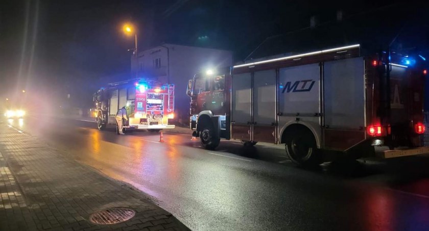 Na zdjęciu wóz OSP Lgota Wielka, fot. Facebook 