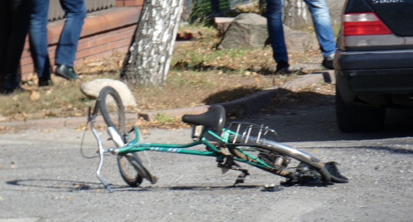 Na zdjęciu wypadek na ul. Przedborskiej, październik 2019