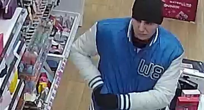 Na zdjęciu złodziej perfum, fot. KPP Radomsko