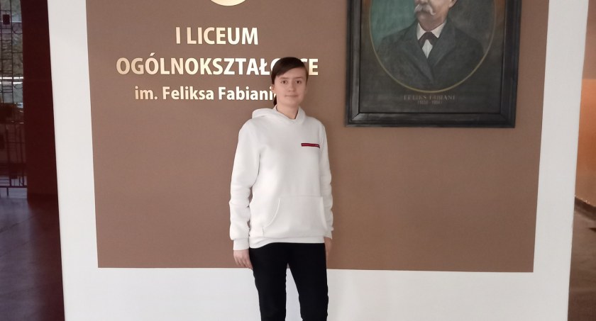 Na zdjęciu Karina Kowalska fot. Facebook/I LO w Radomsku