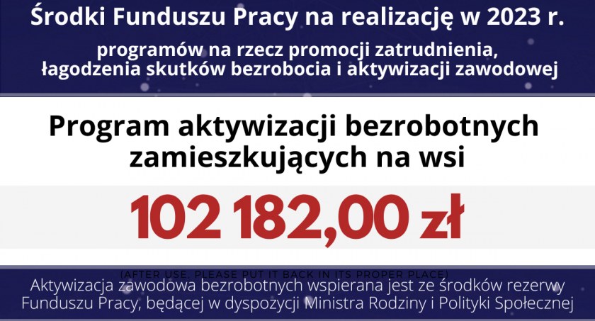 Na zdjęciu infografika, fot. PUP Radomsko