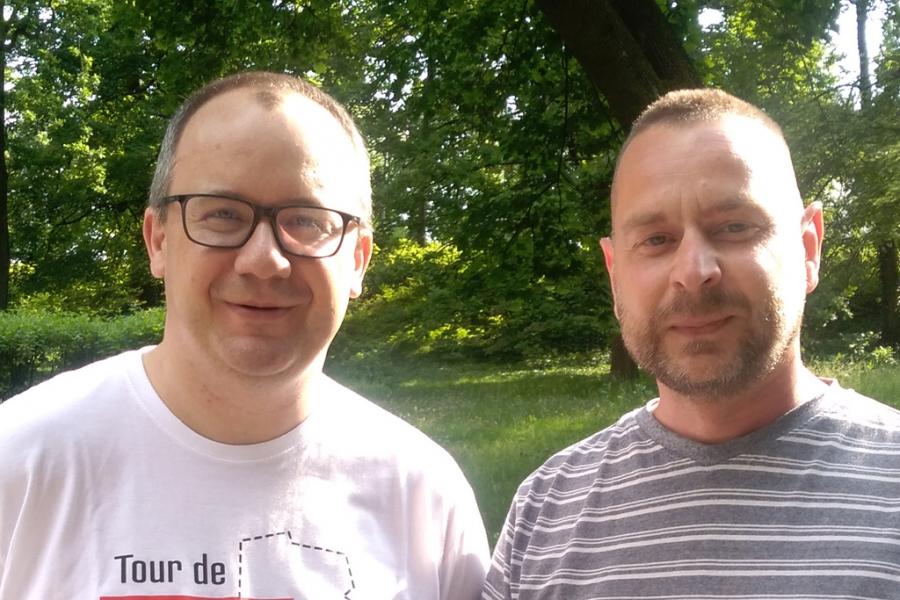 Na zdjęciu Paweł Zięba z Rzecznikiem Praw Obywatelskich Adamem Bodnarem