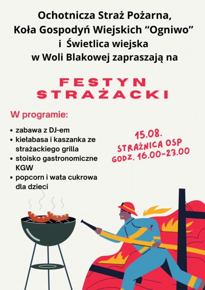 festyn strażacki w Woli Blakowej